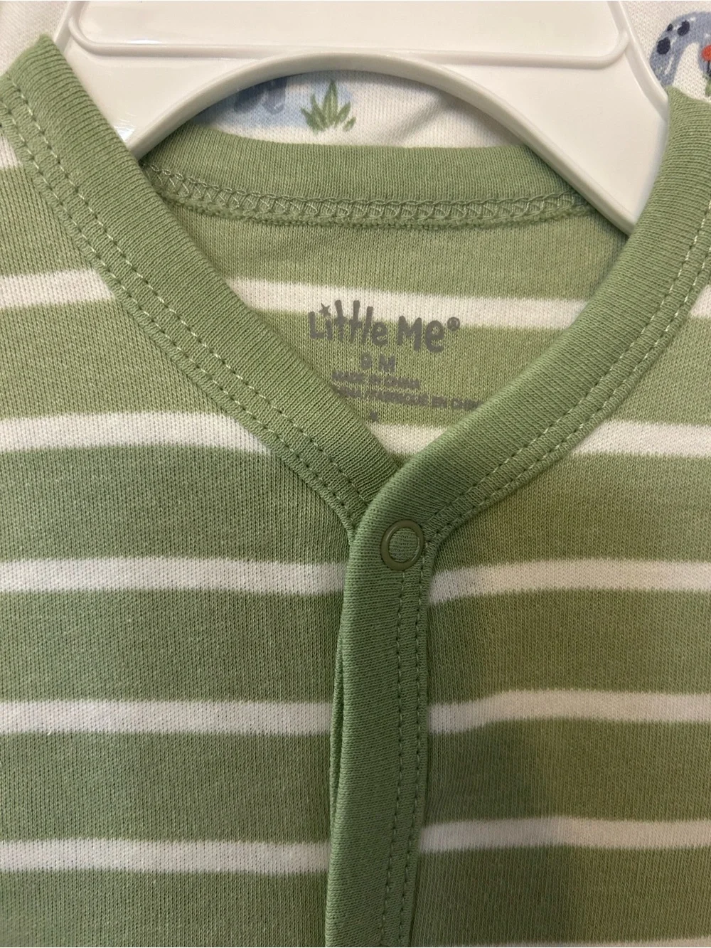 NWT Little Me Baby Boy 2-Pack Dinosaur Romper Set - Size 9M